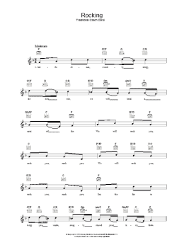 page one of Rocking (Lead Sheet / Fake Book)