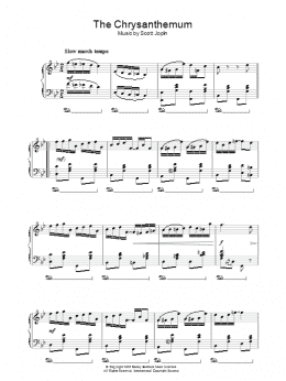 page one of The Chrysanthemum (Piano Solo)