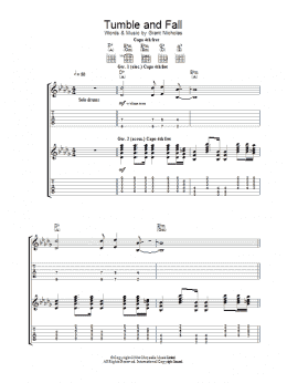page one of Tumble And Fall (Guitar Tab)