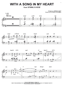 page one of With A Song In My Heart (Piano Solo)