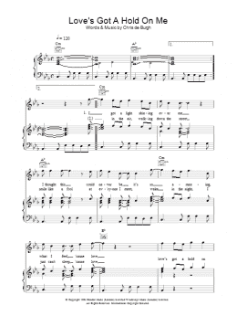 page one of Love's Got A Hold On Me (Piano, Vocal & Guitar Chords)