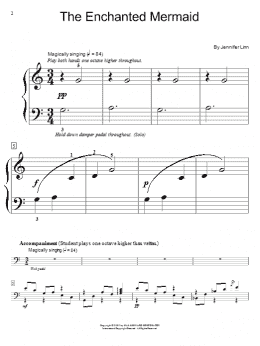 page one of The Enchanted Mermaid (Educational Piano)