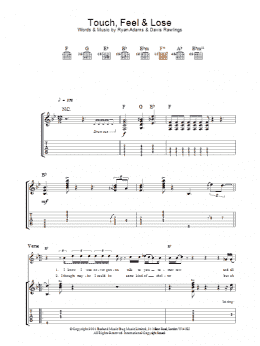 page one of Touch, Feel & Lose (Guitar Tab)