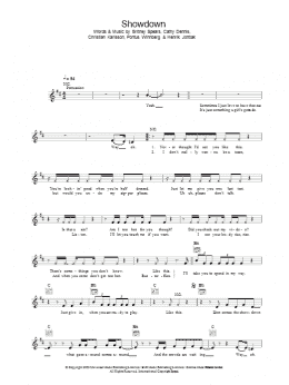 page one of Showdown (Lead Sheet / Fake Book)