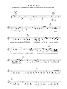 page one of Just A Little (Lead Sheet / Fake Book)