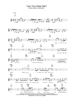page one of Can You Hear Me? (Lead Sheet / Fake Book)
