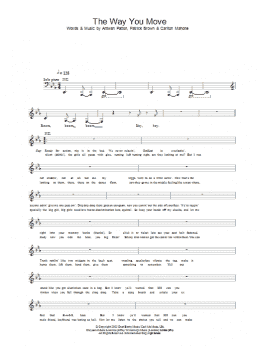 page one of The Way You Move (Lead Sheet / Fake Book)