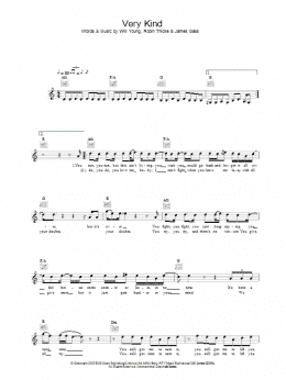 page one of Very Kind (Lead Sheet / Fake Book)