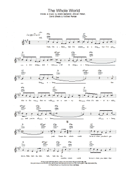page one of The Whole World (Lead Sheet / Fake Book)