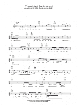 page one of There Must Be An Angel (Lead Sheet / Fake Book)