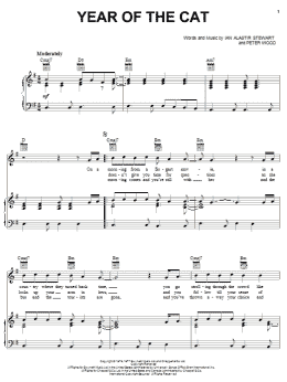 page one of Year Of The Cat (Piano, Vocal & Guitar Chords (Right-Hand Melody))