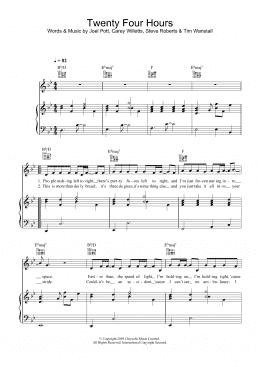 page one of Twenty Four Hours (Piano, Vocal & Guitar Chords)