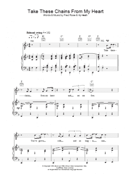 page one of Take These Chains From My Heart (Piano, Vocal & Guitar Chords)