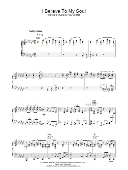 page one of I Believe To My Soul (Piano, Vocal & Guitar Chords)