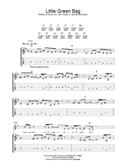 page one of Little Green Bag (Guitar Tab)