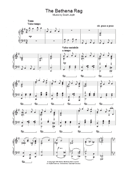 page one of Bethena Rag (Piano Solo)
