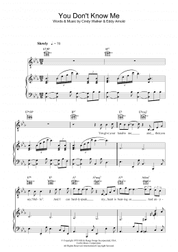 page one of You Don't Know Me (Piano, Vocal & Guitar Chords)
