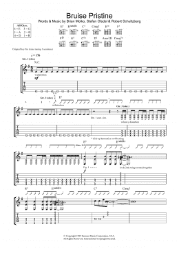page one of Bruise Pristine (Guitar Tab)