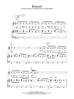 page one of Broccoli (Piano, Vocal & Guitar Chords)