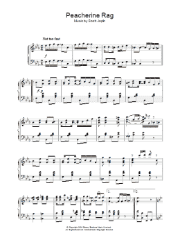 page one of Peacherine Rag (Piano Solo)