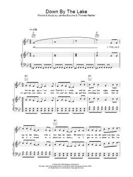 page one of Down By The Lake (Piano, Vocal & Guitar Chords)