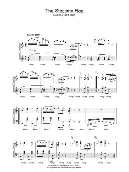 page one of Stoptime Rag (Piano Solo)