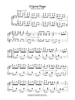 page one of Original Rags (Piano Solo)