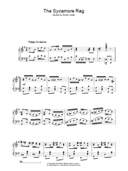 page one of The Sycamore (Piano Solo)
