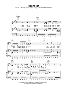page one of My Heartbeat (Piano, Vocal & Guitar Chords)