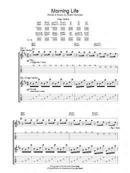 page one of Morning Life (Guitar Tab)