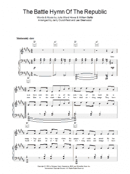 page one of Battle Hymn Of The Republic (Piano, Vocal & Guitar Chords)