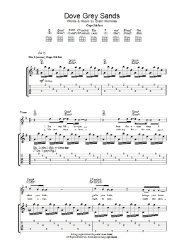 page one of Dove Grey Sands (Guitar Tab)