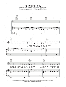 page one of Falling For You (Piano, Vocal & Guitar Chords)