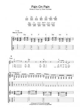 page one of Pain On Pain (Guitar Tab)