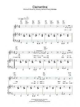 page one of Clementine (Piano, Vocal & Guitar Chords)