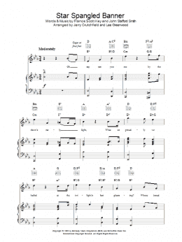 page one of The Star Spangled Banner (Piano, Vocal & Guitar Chords)