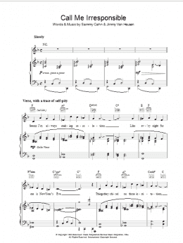 page one of Call Me Irresponsible (Piano, Vocal & Guitar Chords)