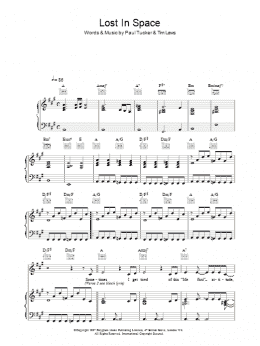 page one of Lost In Space (Piano, Vocal & Guitar Chords)