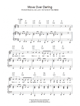 page one of Move Over Darling (Piano, Vocal & Guitar Chords)