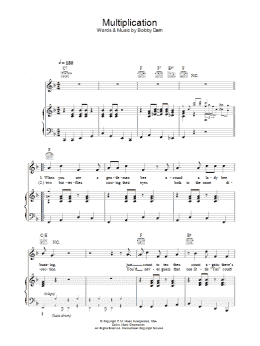 page one of Multiplication (Piano, Vocal & Guitar Chords)