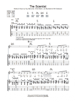 page one of The Scientist (Guitar Tab)