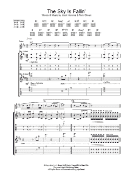 page one of The Sky Is Fallin' (Guitar Tab)