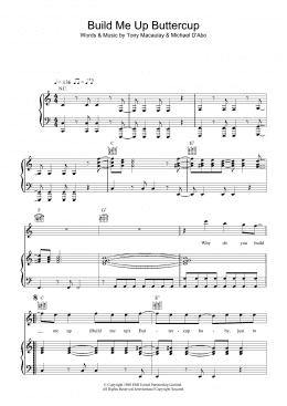 page one of Build Me Up Buttercup (Piano, Vocal & Guitar Chords)