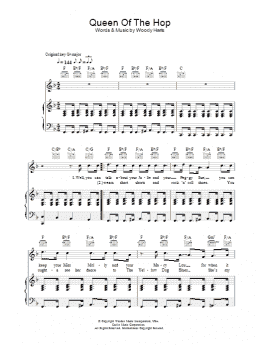 page one of Queen Of The Hop (Piano, Vocal & Guitar Chords)