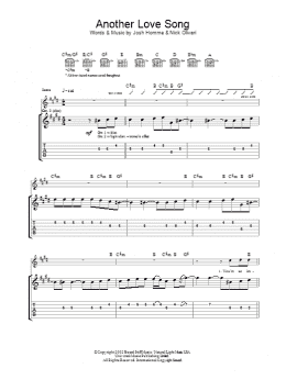 page one of Another Love Song (Guitar Tab)
