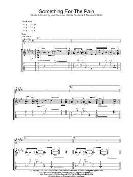 page one of Something For The Pain (Guitar Tab)