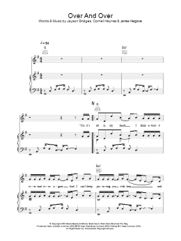page one of Over And Over (Piano, Vocal & Guitar Chords)
