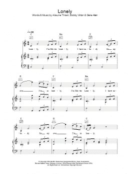 page one of Lonely (Piano, Vocal & Guitar Chords)