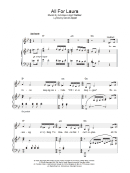 page one of All For Laura (Piano, Vocal & Guitar Chords)