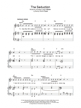 page one of The Seduction (Piano, Vocal & Guitar Chords)